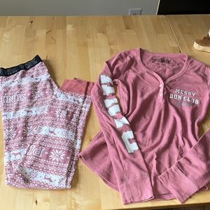 PINK thermal pajamas